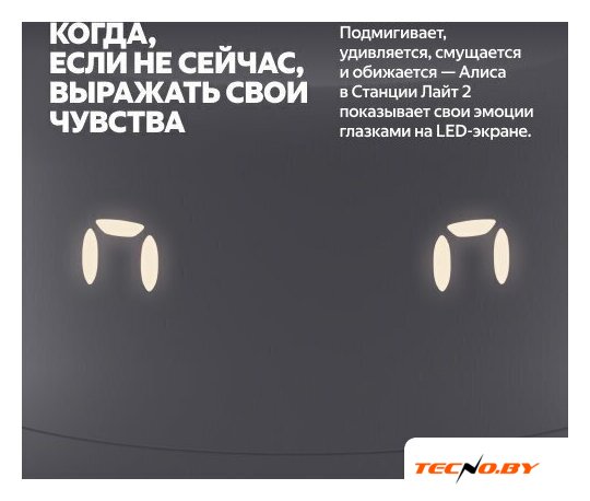 Умная колонка Яндекс Станция Лайт 2 (серый) - Изображение №5 — Интернет-Магазин TECNO.BY