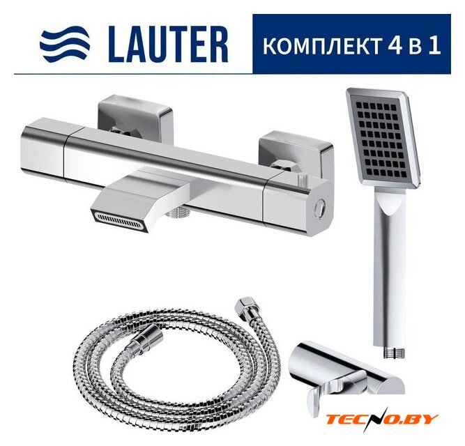 Смеситель Lauter Comfort 21YH40400 с лейкой Relexa Serene 21S00103 - Изображение №1 — Интернет-Магазин TECNO.BY