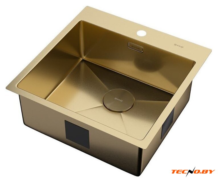 Кухонная мойка ZorG Zerox 51 IF PVD Gold - Изображение №2 — Интернет-Магазин TECNO.BY