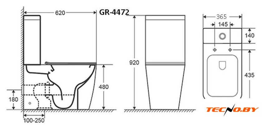 Унитаз напольный Grossman GR-4472S (чаша) - Изображение №7 — Интернет-Магазин TECNO.BY