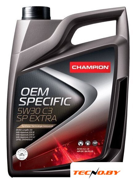 Моторное масло Champion OEM Specific 5W-30 C3 SP Extra 4л - Изображение №1 — Интернет-Магазин TECNO.BY