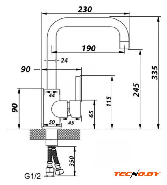 Смеситель Wisent WP49-098-4-29 - Изображение №6 — Интернет-Магазин TECNO.BY