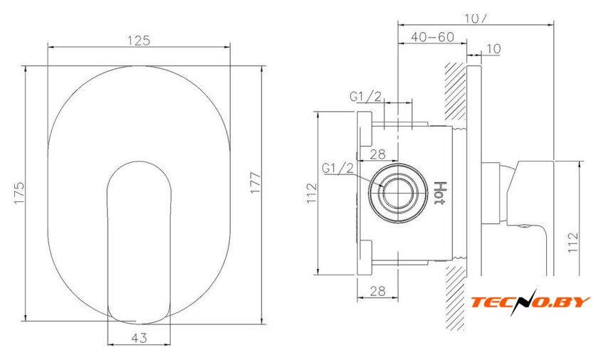 Смеситель Lauter Hidden 21СК157С-521-1 с лейкой Relexa Daisy 21S10167 - Изображение №12 — Интернет-Магазин TECNO.BY