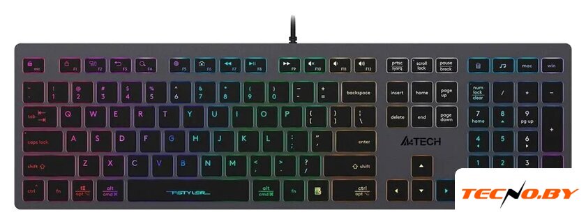 Клавиатура A4Tech Fstyler FX60H (неоновая подсветка) - Изображение №1 — Интернет-Магазин TECNO.BY
