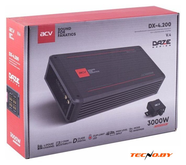 Автомобильный усилитель ACV DX-4.200 v4 - Изображение №5 — Интернет-Магазин TECNO.BY