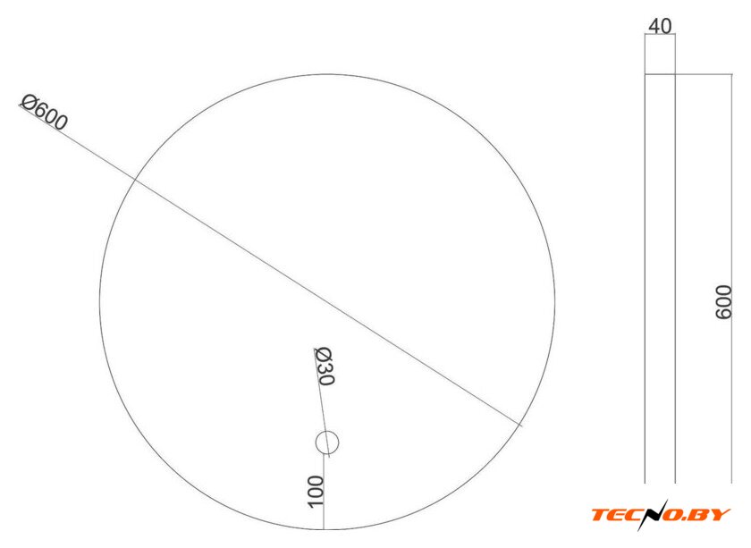  Roxen Зеркало Enry Round 510235-60GB - Изображение №3 — Интернет-Магазин TECNO.BY