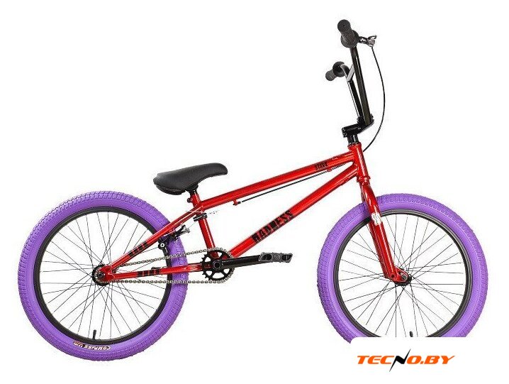 Велосипед Stark Madness BMX 5 Cr-Mo 2025 (красный/черный/фиолетовый) - Изображение №1 — Интернет-Магазин TECNO.BY