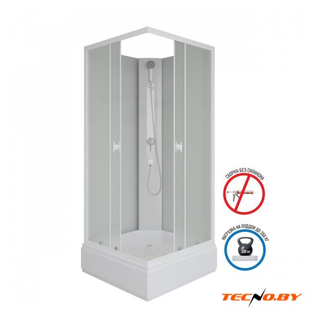 Душевая кабина Niagara Promo P90/26Q/MT/BK 90x90x195 - Изображение №2 — Интернет-Магазин TECNO.BY