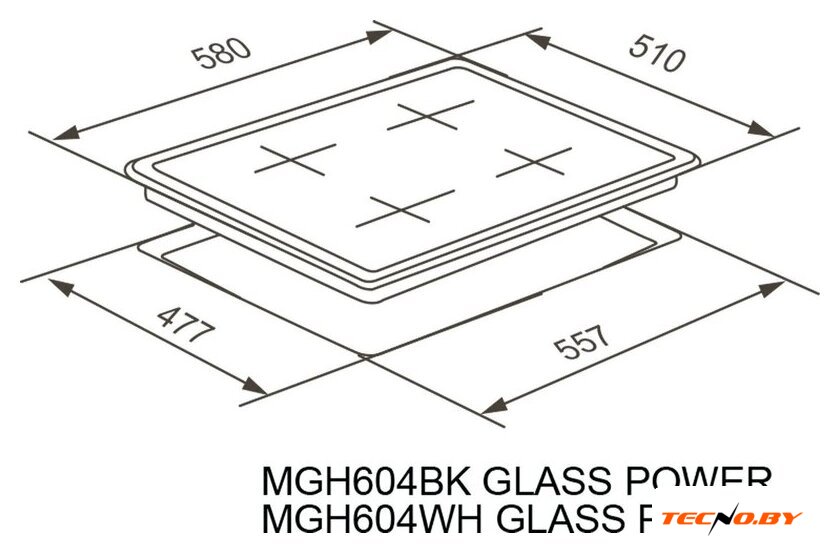 Варочная панель Meferi MGH604BK Glass Power - Изображение №19 — Интернет-Магазин TECNO.BY