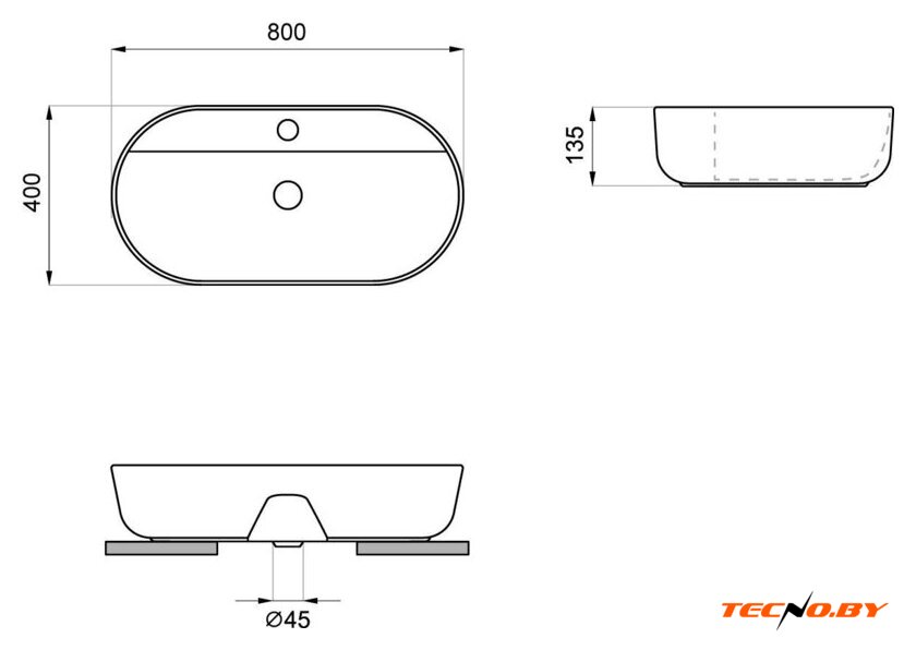 Умывальник Wellsee Chic Riviera 326806000 - Изображение №9 — Интернет-Магазин TECNO.BY