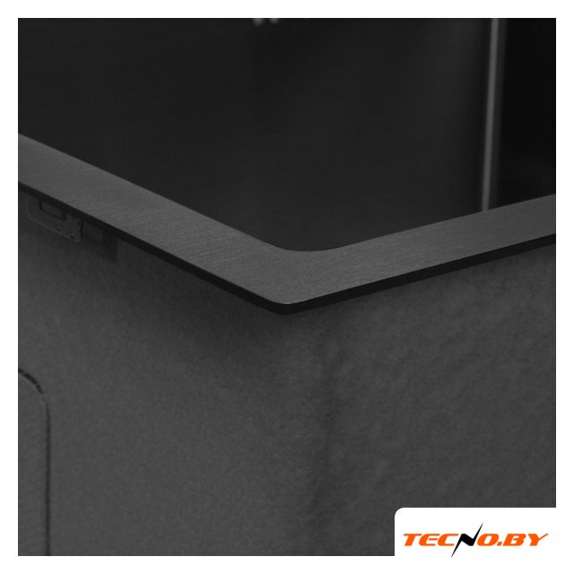 Кухонная мойка ARFEKA ECO AR 550*450 BLACK PVD NANO DECOR VOLCANIC ROCK - Изображение №7 — Интернет-Магазин TECNO.BY