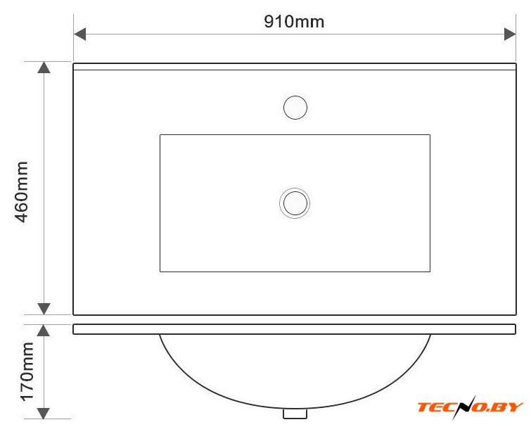  ЗОВ Тумба с умывальником Парма 90 P90LWP0MWHMC1A-OL90 (белый/белый галифакс) - Изображение №5 — Интернет-Магазин TECNO.BY