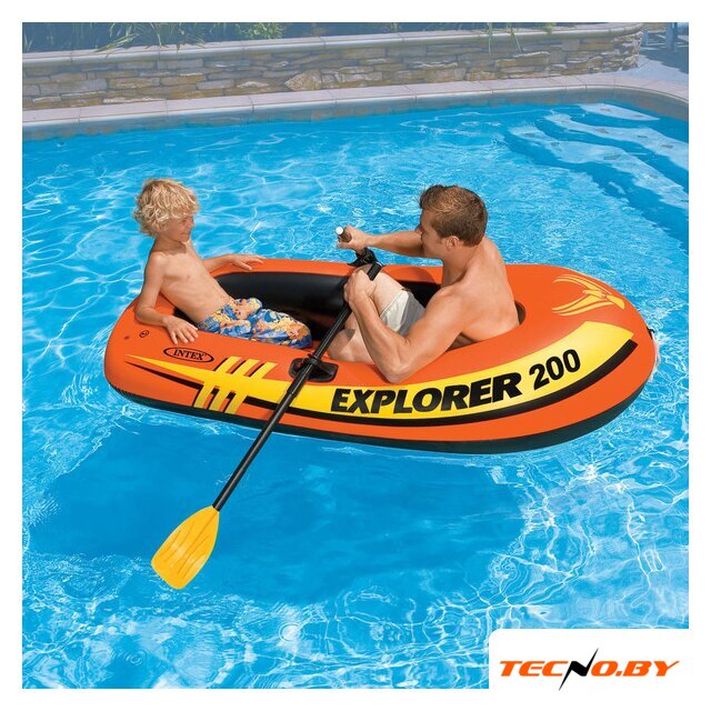 Гребная лодка Intex Explorer 200 (Intex-58330) - Изображение №5 — Интернет-Магазин TECNO.BY