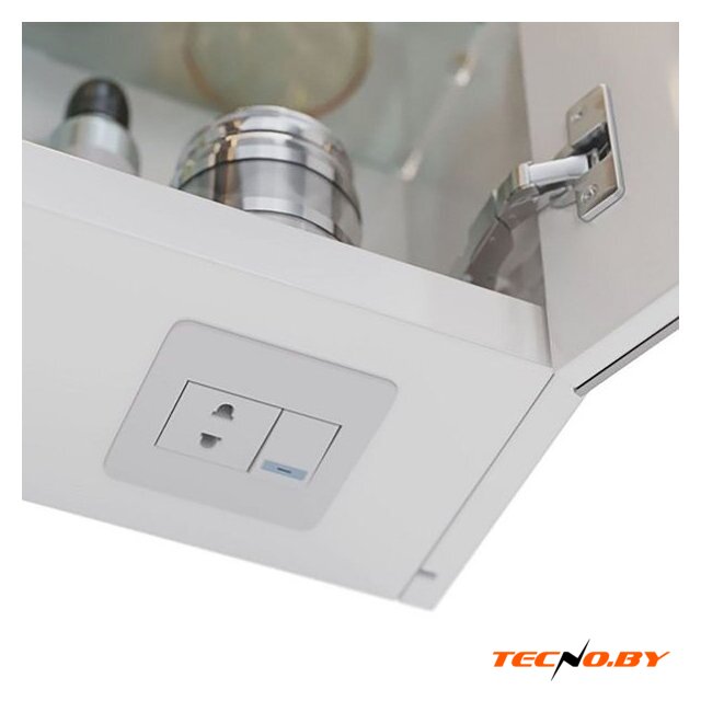 Lemark Шкаф с зеркалом для ванной Zenon 90x80 LM90ZS-Z (белый глянец) - Изображение №5 — Интернет-Магазин TECNO.BY