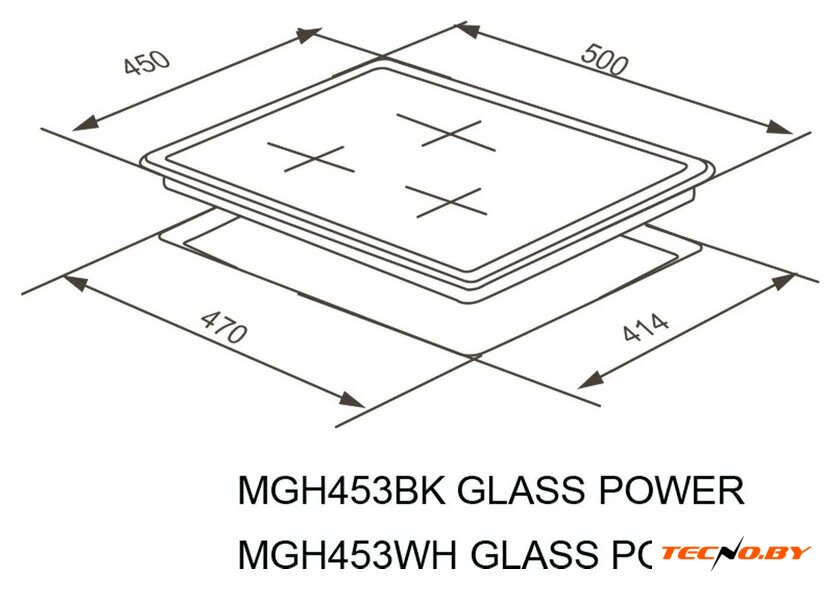 Варочная панель Meferi MGH453WH Glass Power - Изображение №17 — Интернет-Магазин TECNO.BY