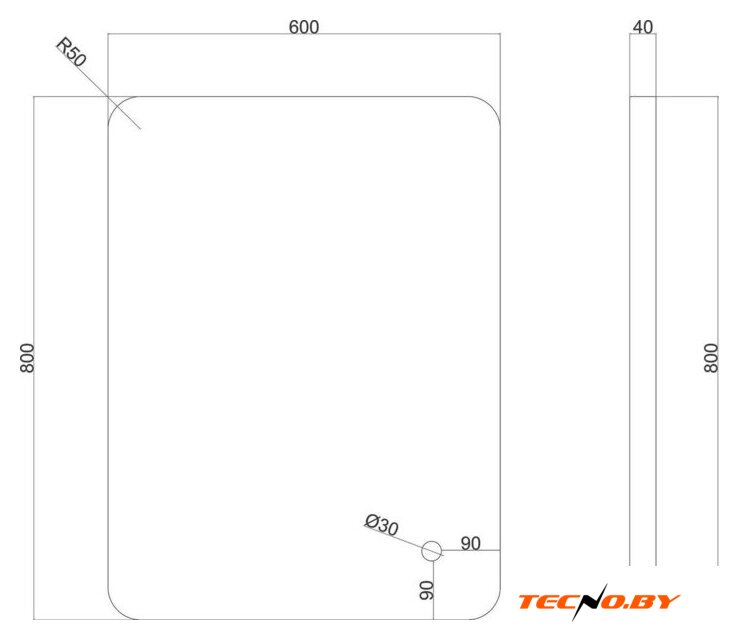  Roxen Зеркало Enry 510230-60GB - Изображение №4 — Интернет-Магазин TECNO.BY