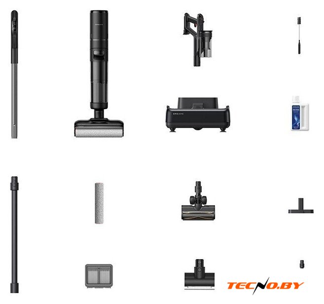Пылесос Dreame H12 Dual FlexReach Wet and Dry Vacuum HHV31A (евровилка, черный) - Изображение №18 — Интернет-Магазин TECNO.BY