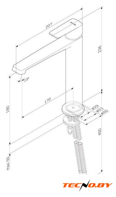 Смеситель AM.PM Above W F9W92000 - Изображение №10 — Интернет-Магазин TECNO.BY
