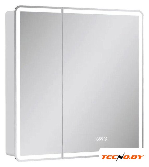  EQUIL Шкаф с зеркалом Nice LED 80 с часами - Изображение №1 — Интернет-Магазин TECNO.BY