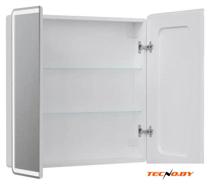  EQUIL Шкаф с зеркалом Nice LED 80 с часами - Изображение №3 — Интернет-Магазин TECNO.BY
