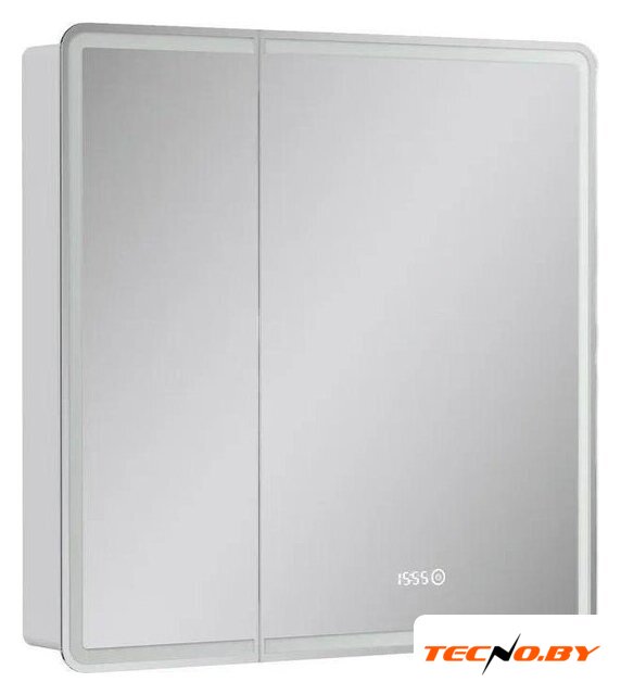  EQUIL Шкаф с зеркалом Nice LED 80 с часами - Изображение №2 — Интернет-Магазин TECNO.BY