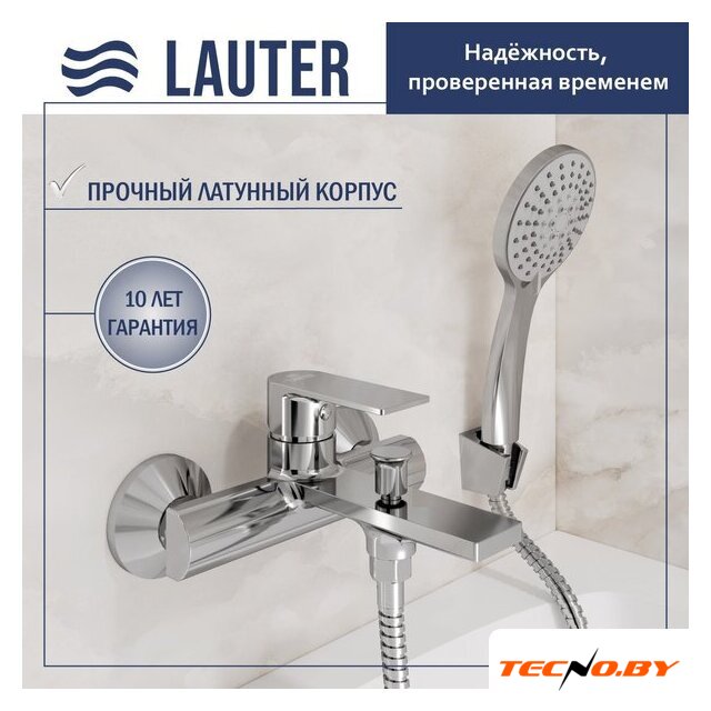Смеситель Lauter Reef 21CK6678C с лейкой Living Daisy 21S10167 - Изображение №1 — Интернет-Магазин TECNO.BY