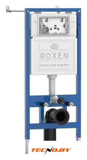 Унитаз подвесной Roxen Martin в комплекте с инсталляцией StounFix Dual Fresh 6 в 1 968521 (кнопка: оружейная сталь) - Изображение №8 — Интернет-Магазин TECNO.BY