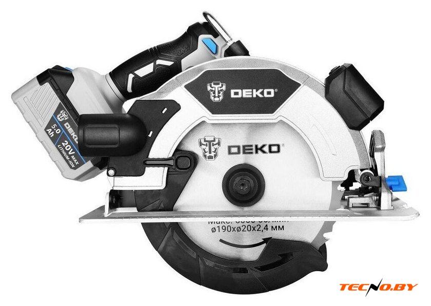 Дисковая (циркулярная) пила Deko DKCS20DA PRO 085-1156 (с 1-им АКБ) - Изображение №3 — Интернет-Магазин TECNO.BY