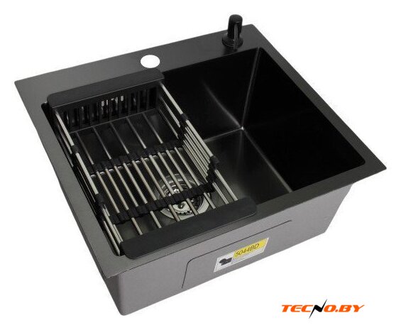 Кухонная мойка Wisent WS-35044BD/GER013 (с сифоном, дозатором и коландером) - Изображение №1 — Интернет-Магазин TECNO.BY
