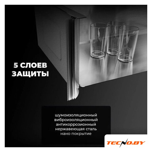 Кухонная мойка Wisent WS-35044BD/GER013 (с сифоном, дозатором и коландером) - Изображение №9 — Интернет-Магазин TECNO.BY