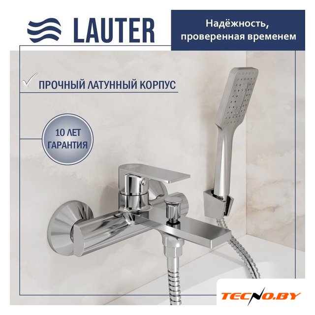 Смеситель Lauter Reef 21CK6678C с лейкой Living Fleur 21S00126 - Изображение №1 — Интернет-Магазин TECNO.BY