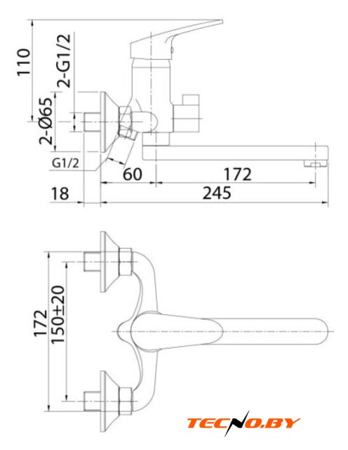 Смеситель Milardo Simp SIMSB02M02 - Изображение №3 — Интернет-Магазин TECNO.BY