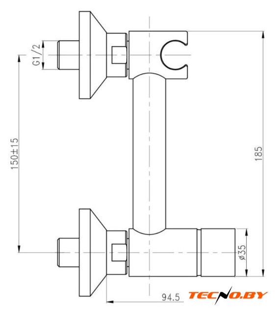 Гигиенический душ Gross Aqua Bidet GA012201C - Изображение №2 — Интернет-Магазин TECNO.BY