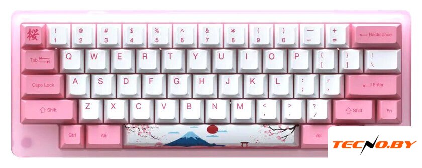 Клавиатура Akko ACR 59 Acrylic Tokyo (Akko CS Jelly Pink) - Изображение №1 — Интернет-Магазин TECNO.BY