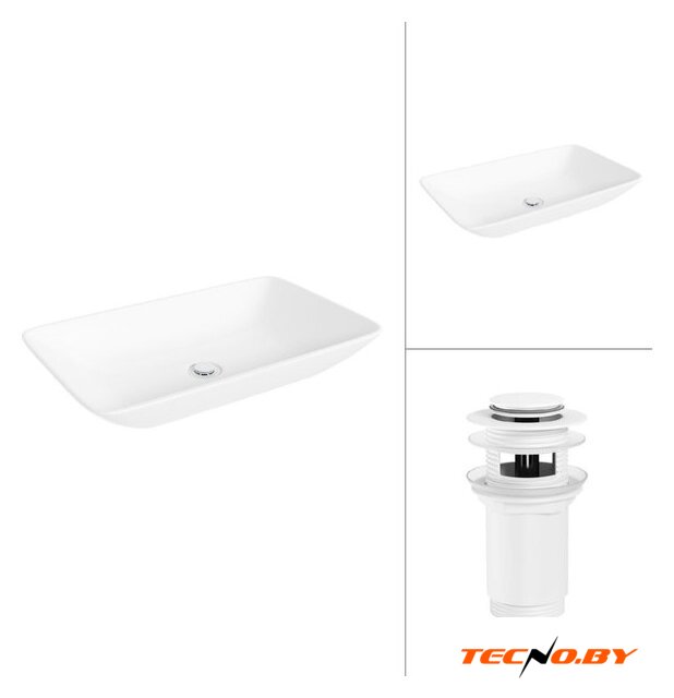Умывальник Lauter 21540 + клапан 21190W - Изображение №1 — Интернет-Магазин TECNO.BY