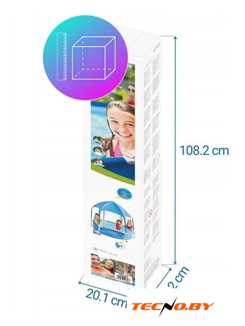 Каркасный бассейн Intex Metal Frame с навесом 28209NP (183x38) - Изображение №6 — Интернет-Магазин TECNO.BY
