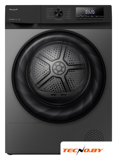 Сушильная машина Weissgauff WD 4948 Heat Pump Grey - Изображение №1 — Интернет-Магазин TECNO.BY