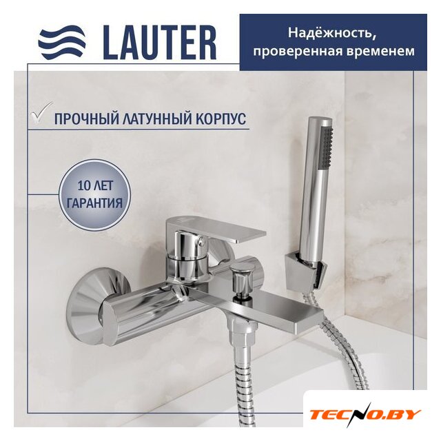 Смеситель Lauter Reef 21CK6678C с лейкой Living Lily 21S10048 - Изображение №1 — Интернет-Магазин TECNO.BY