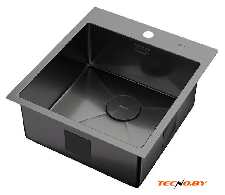 Кухонная мойка ZorG Zerox 46 IF PVD Gunblack - Изображение №2 — Интернет-Магазин TECNO.BY