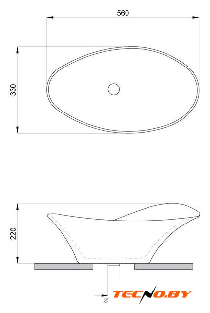 Умывальник Lavinia Boho Bathroom Sink Slim 33311115 - Изображение №6 — Интернет-Магазин TECNO.BY