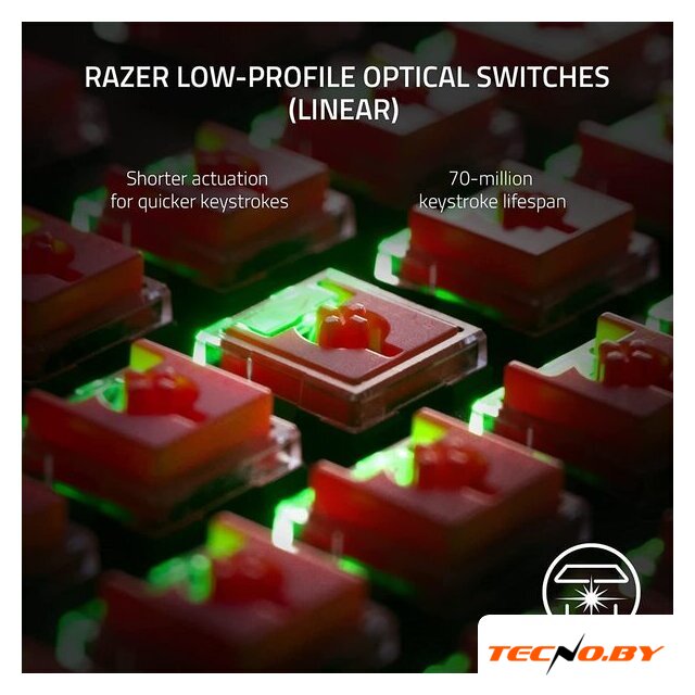 Клавиатура Razer DeathStalker V2 Pro TKL (Razer Low Profile Optical Red, нет кириллицы) - Изображение №7 — Интернет-Магазин TECNO.BY