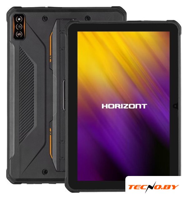 Планшет Horizont H-Tab 1 Shield 6GB/256GB LTE (черный/оранжевый) - Изображение №1 — Интернет-Магазин TECNO.BY