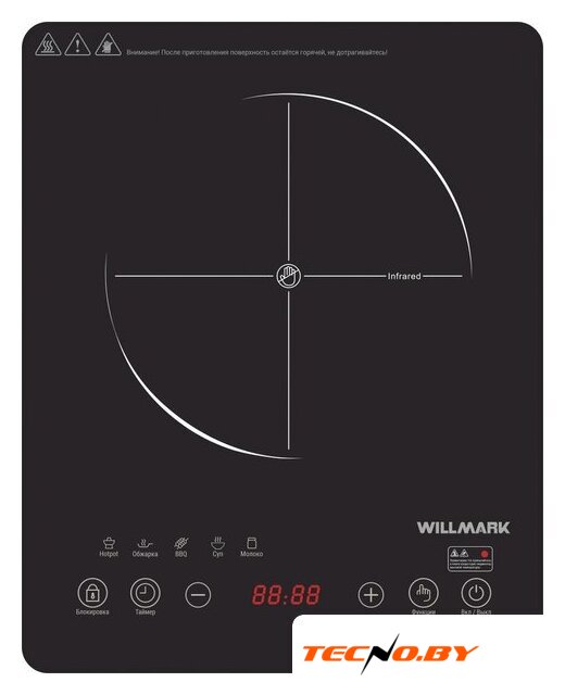 Настольная плита Willmark WCP-805BT - Изображение №1 — Интернет-Магазин TECNO.BY