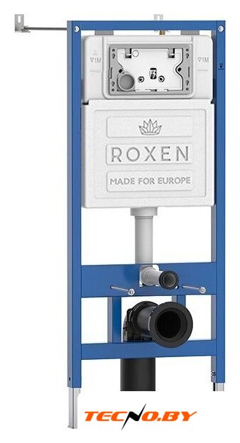 Унитаз подвесной Roxen Antares Tornado Long в комплекте с инсталляцией StounFix Dual Fresh 6 в 1 868441 (кнопка: оружейная сталь матовая) - Изображение №2 — Интернет-Магазин TECNO.BY