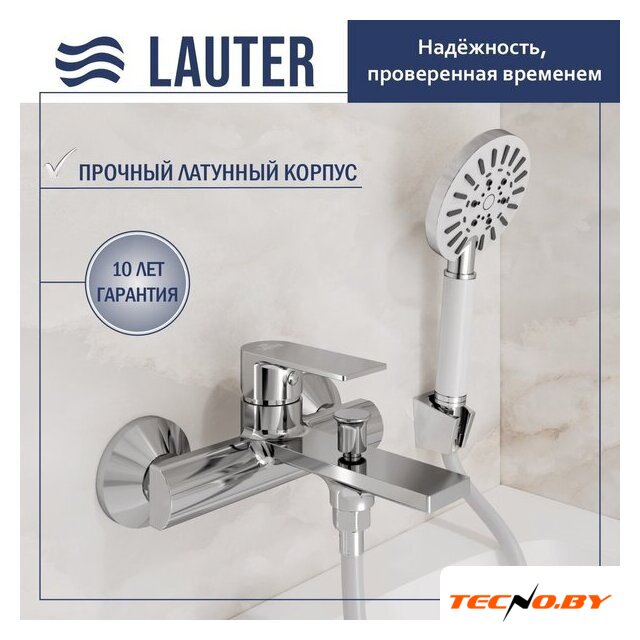 Смеситель Lauter Reef 21CK6678C с лейкой Living Nevada 21S10146 - Изображение №1 — Интернет-Магазин TECNO.BY