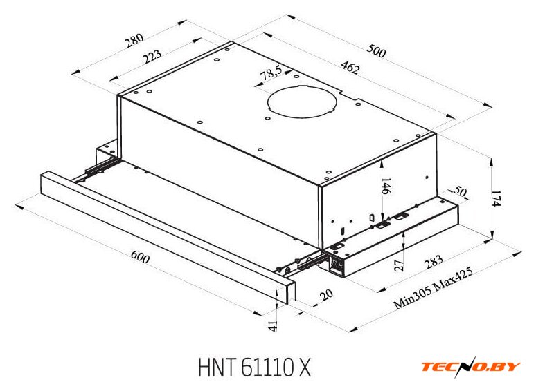 Кухонная вытяжка BEKO HNT 61110 X - Изображение №7 — Интернет-Магазин TECNO.BY