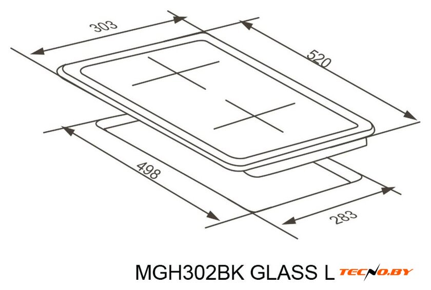 Варочная панель Meferi MGH302BK Glass Light - Изображение №15 — Интернет-Магазин TECNO.BY