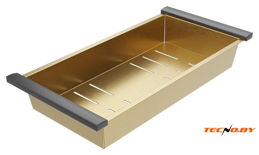 Кухонная мойка Roxen Simple 560220-60G-GR золото/текстурная PVD покрытие (с коландером и дозатором) - Изображение №16 — Интернет-Магазин TECNO.BY