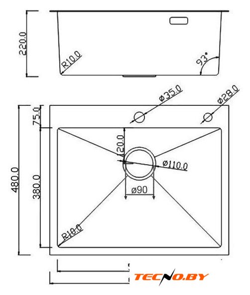 Кухонная мойка Roxen Simple 560220-60G-GR золото/текстурная PVD покрытие (с коландером и дозатором) - Изображение №19 — Интернет-Магазин TECNO.BY