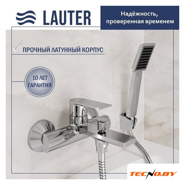 Смеситель Lauter Reef 21CK6678C с лейкой Living Serene 21S00103 - Изображение №1 — Интернет-Магазин TECNO.BY